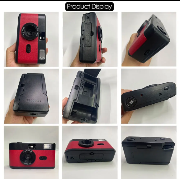 12exp Film+ Reusable Flash Vintage Point 35mm Film Camera