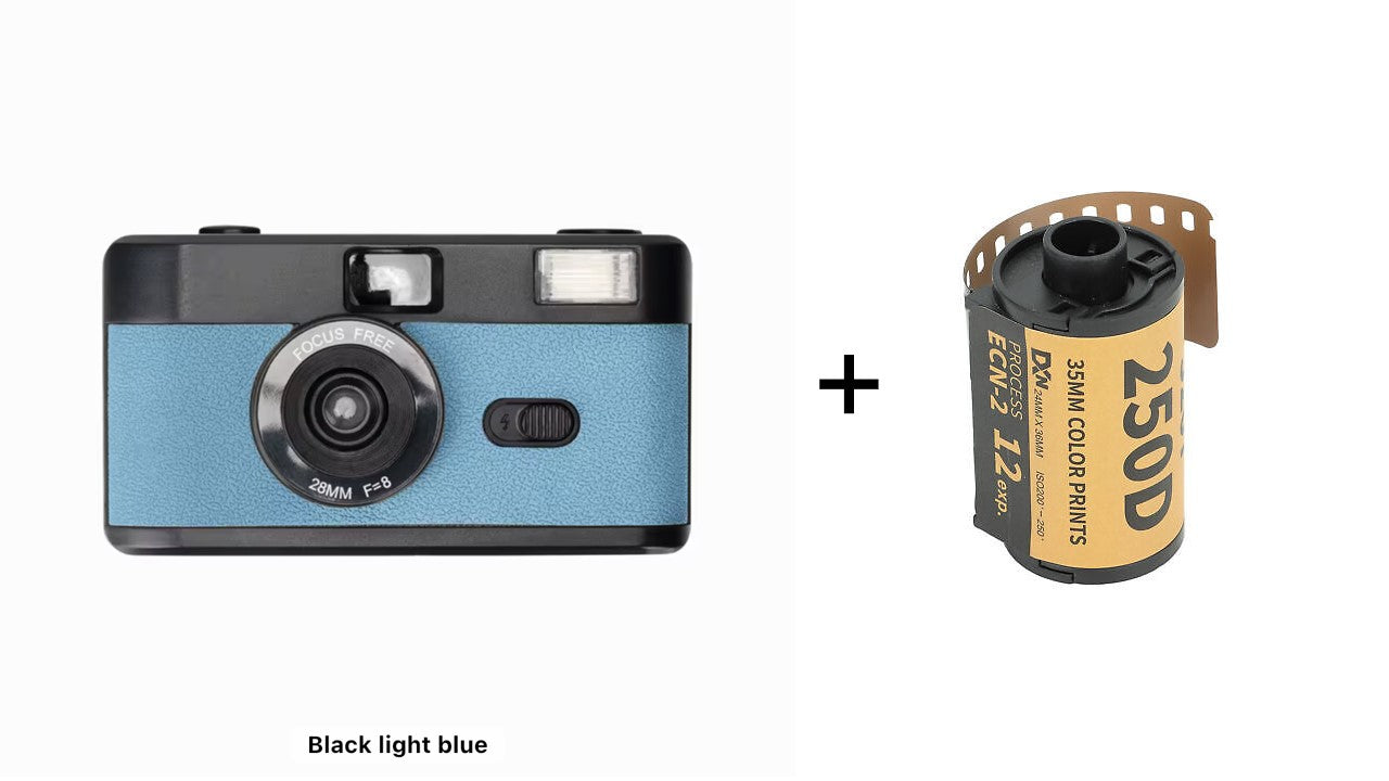 12exp Film+ Reusable Flash Vintage Point 35mm Film Camera