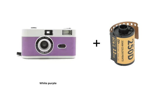 12exp Film+ Reusable Flash Vintage Point 35mm Film Camera